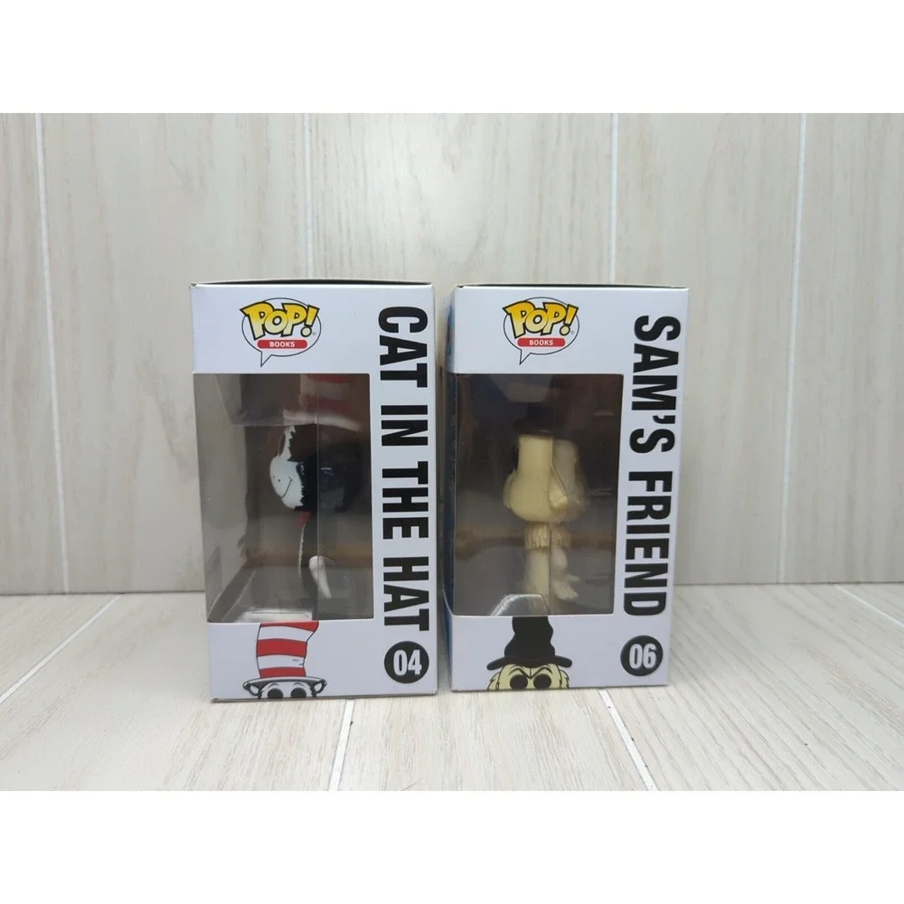 Funko Pop! Books Barnes & Noble Dr Seuss Cat in the hat 04 Sam's Friend 06 lot 2